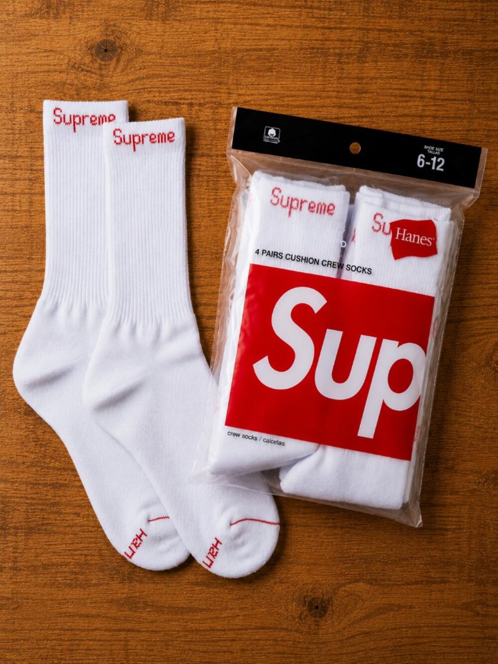 Supreme White Socks
